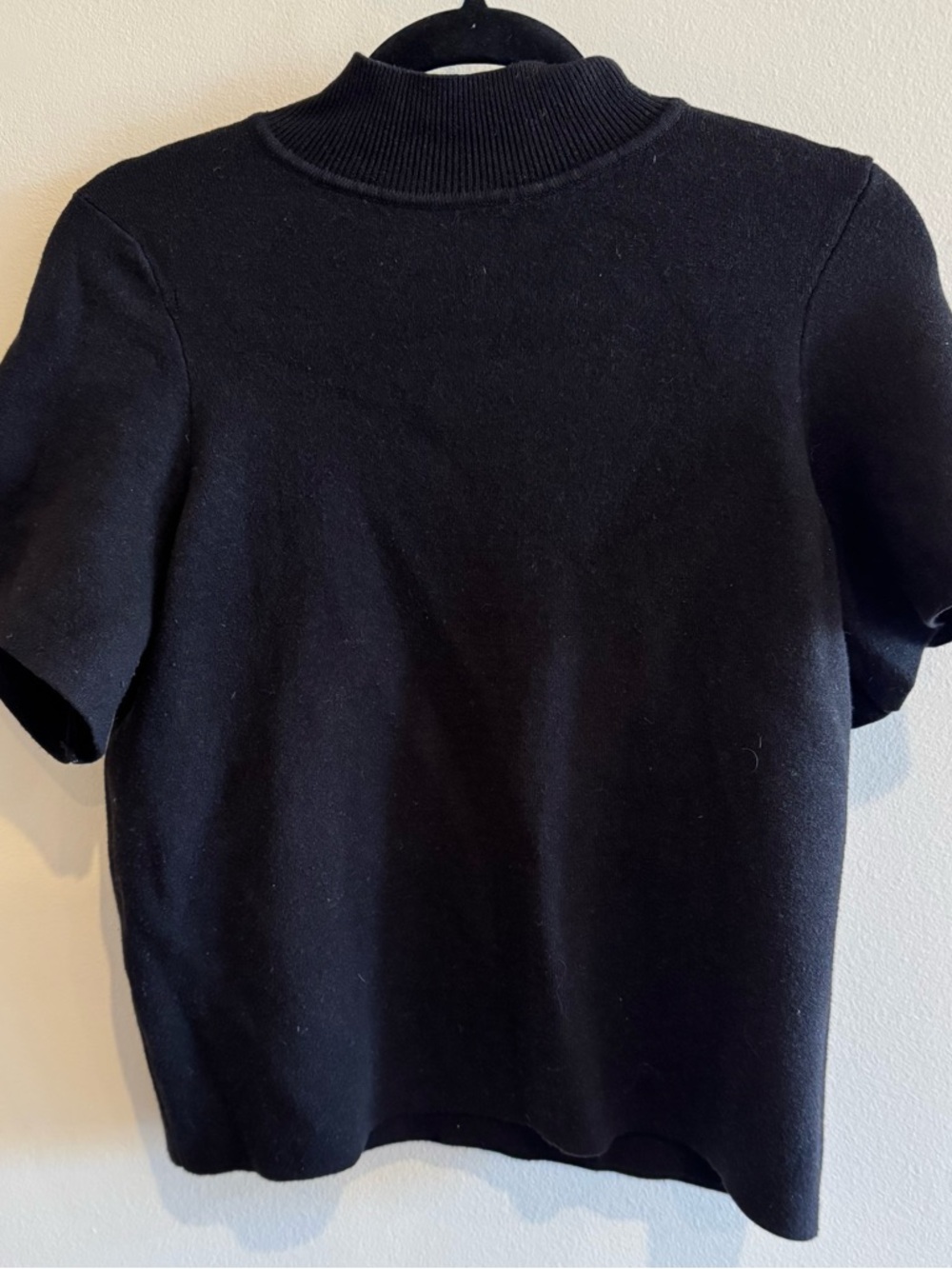 Moth Black Ribbed Mock-Neck Top - Picture 2 of 3